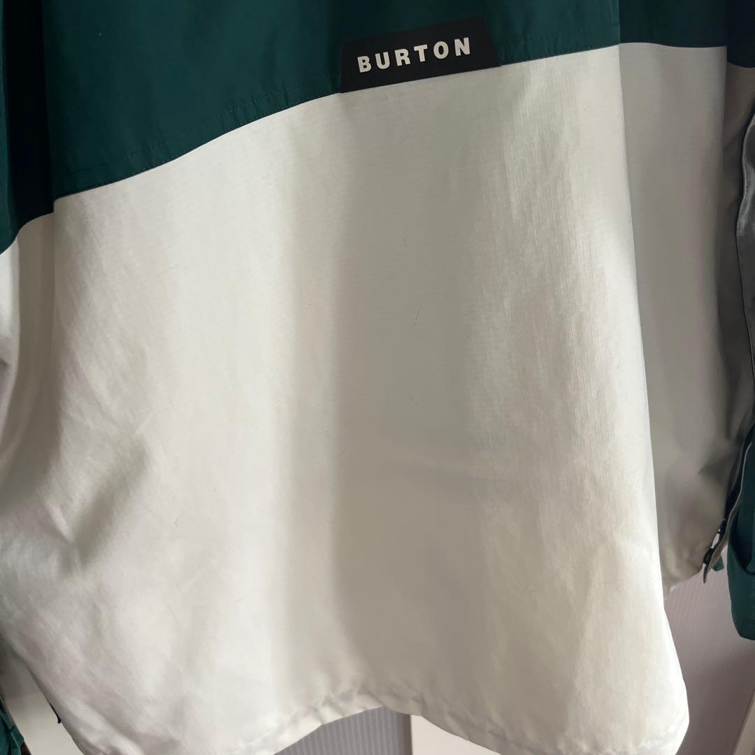 美品　BURTON スノーボードウェア L グリーン/ホワイト