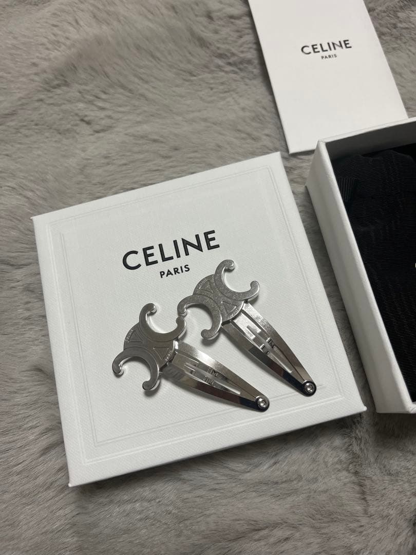N*a様 CELINE シルバー ヘアピン 2個セット