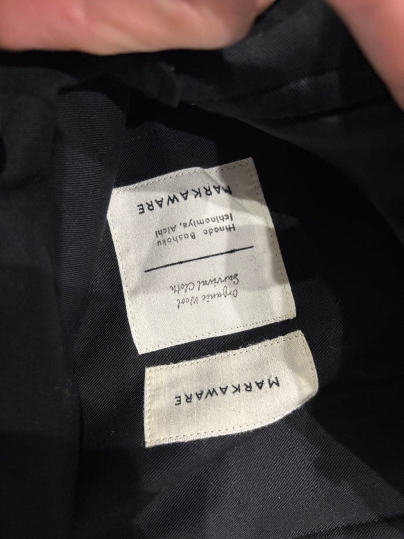 MARKAWARE /マーカウェア　オーガニックウール サバイバルクロス黒2