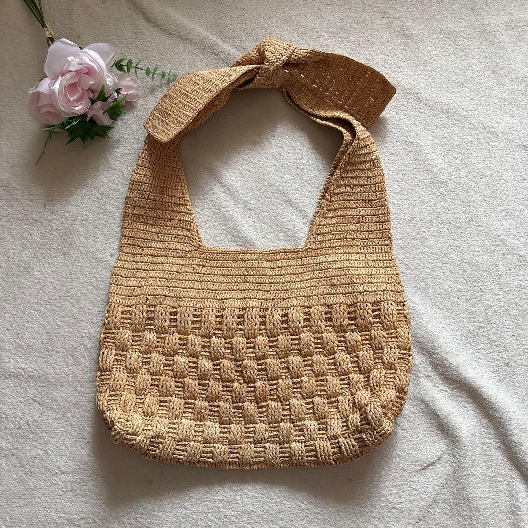 美品✨近年✨MAISON N.H PARIS クロス＆クロス別注　カゴバッグ