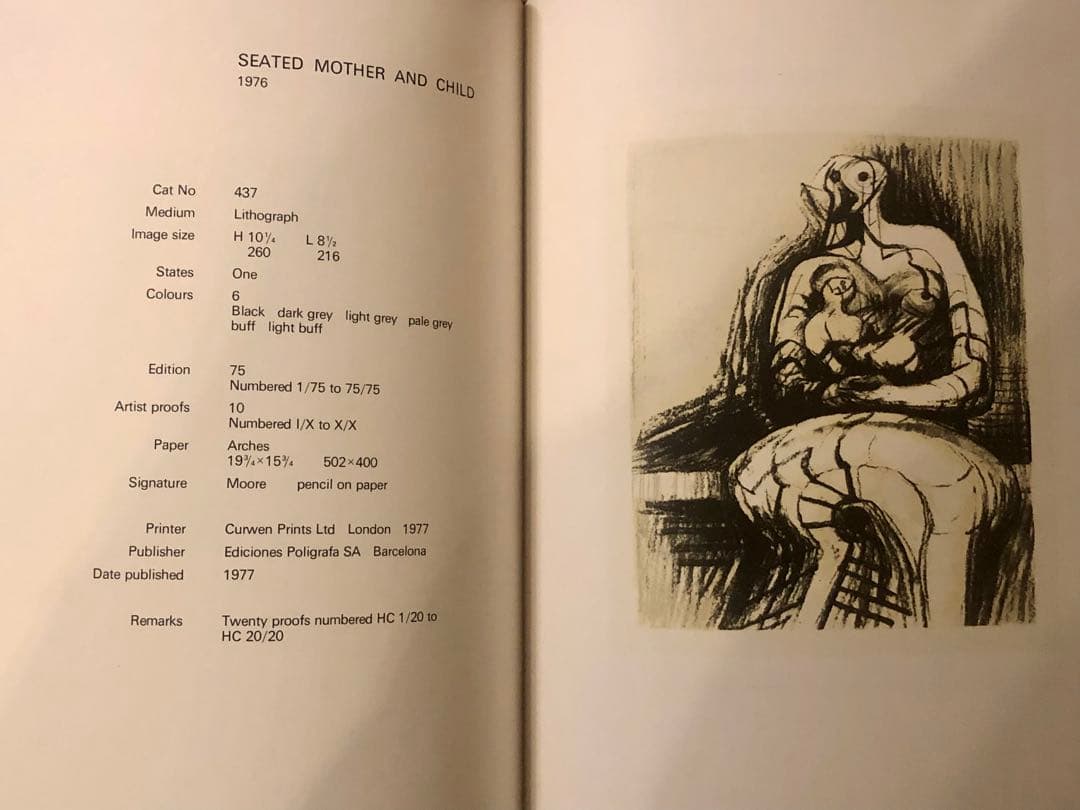 Henry Moore ヘンリー・ムーア カタログ・レゾネ 1976-1979