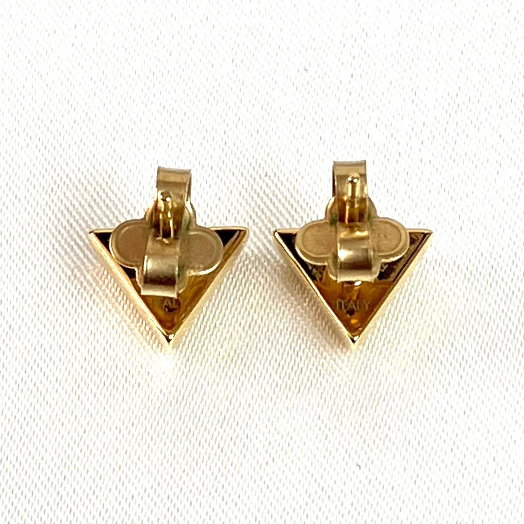 【極美品】ルイヴィトン　エセンシャルV ピアス　ゴールド　ロゴ刻印　M68153
