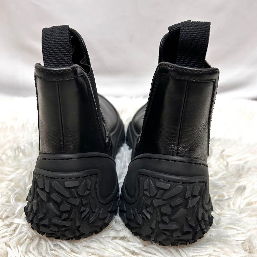 美品　Dior サイドゴアブーツ　チェルシーブーツ　レザー　革　ブラック