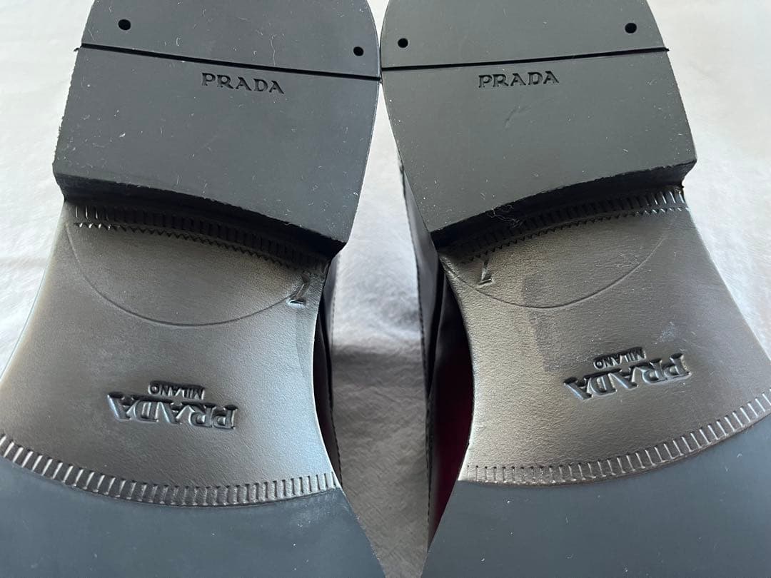 【新品・未使用】PRADA LACE-UP SHOES LEATHER