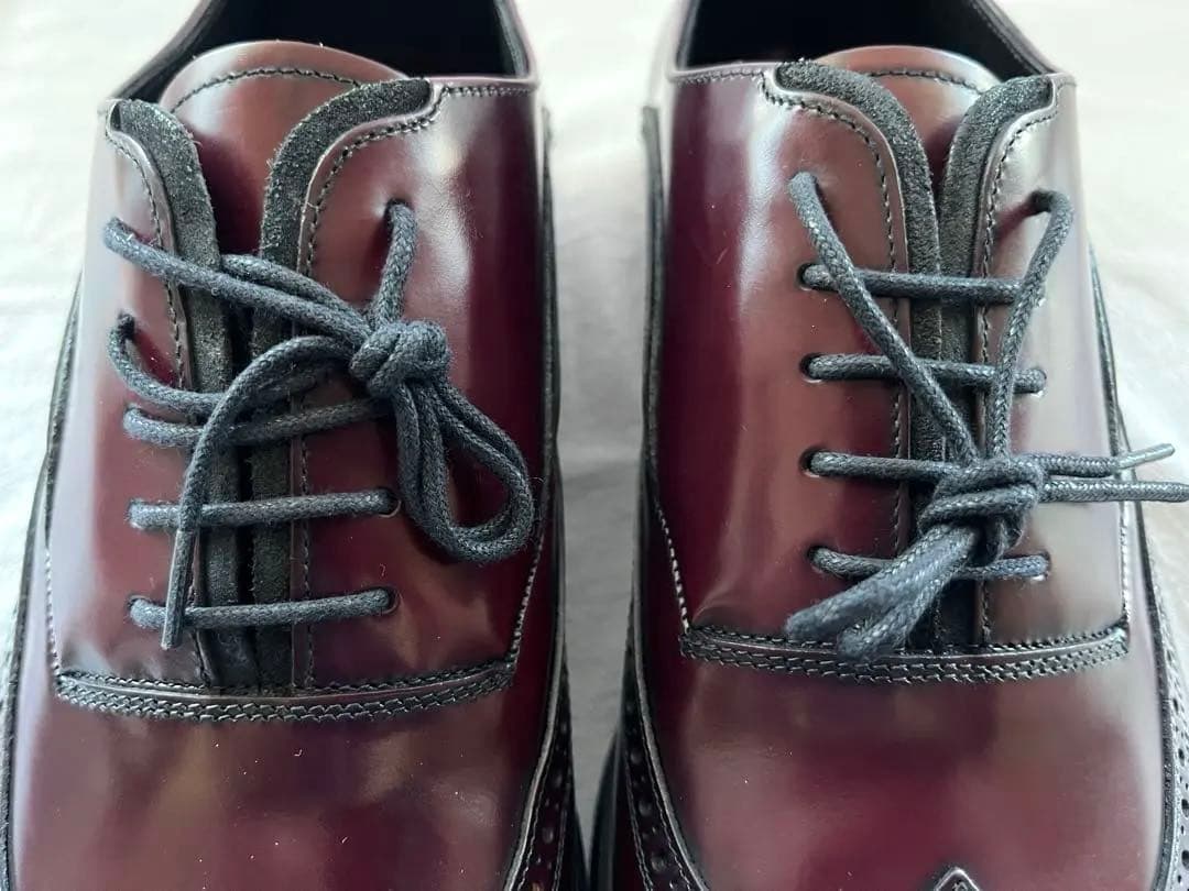 【新品・未使用】PRADA LACE-UP SHOES LEATHER