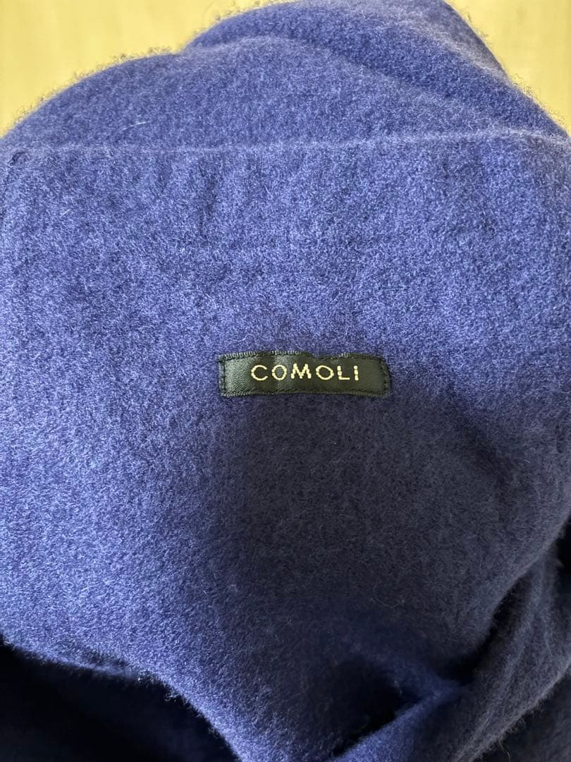 COMOLI 縮絨ウール ジャケット PURPLE BLUE 25AW