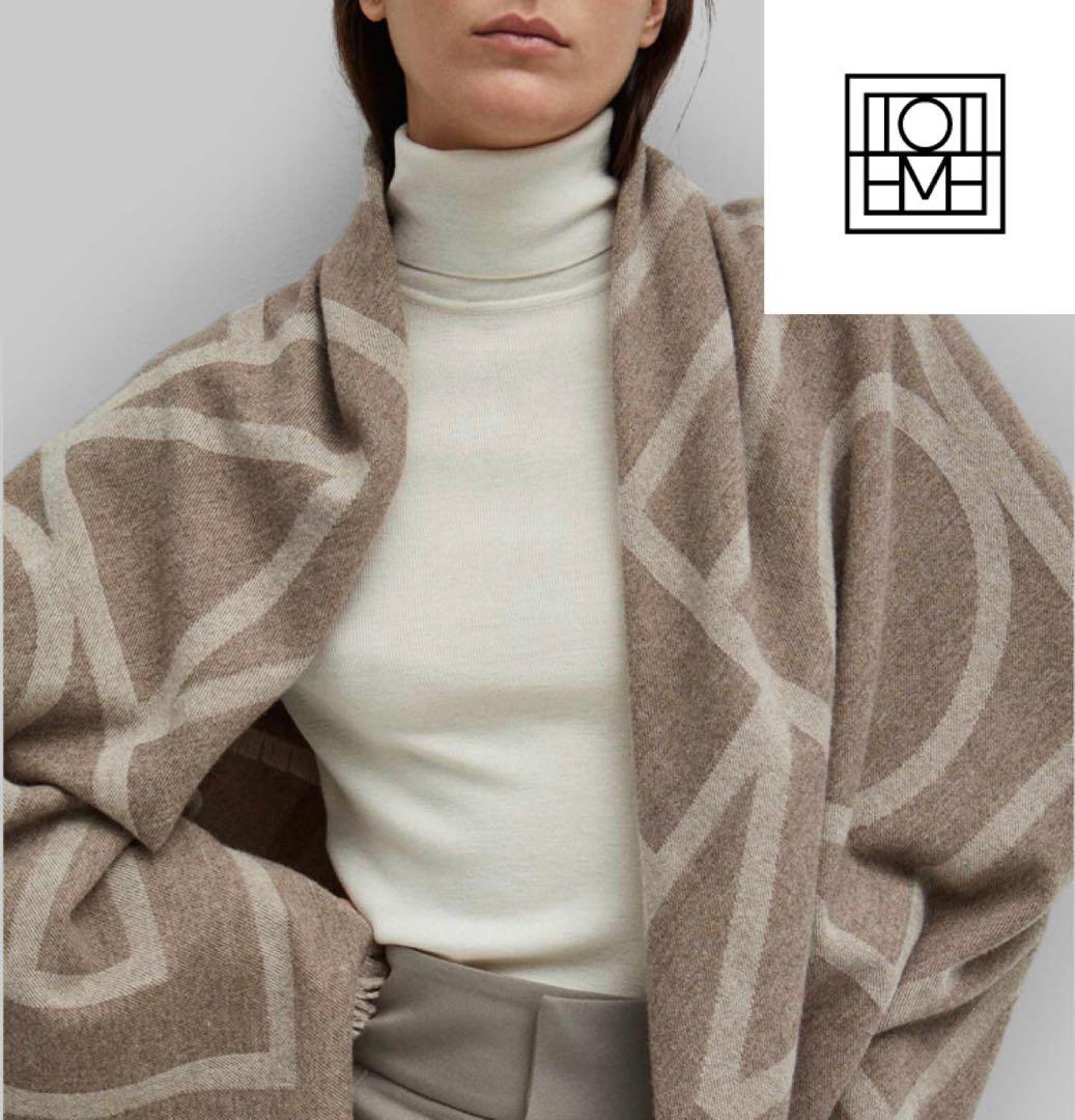 【秋冬必須アイテム】TOTME トーテム　ウールカシミヤスカーフ　マフラー