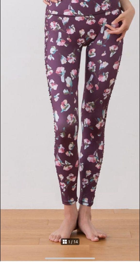 未使用 SUKALA レギンス ローズプリントＳ