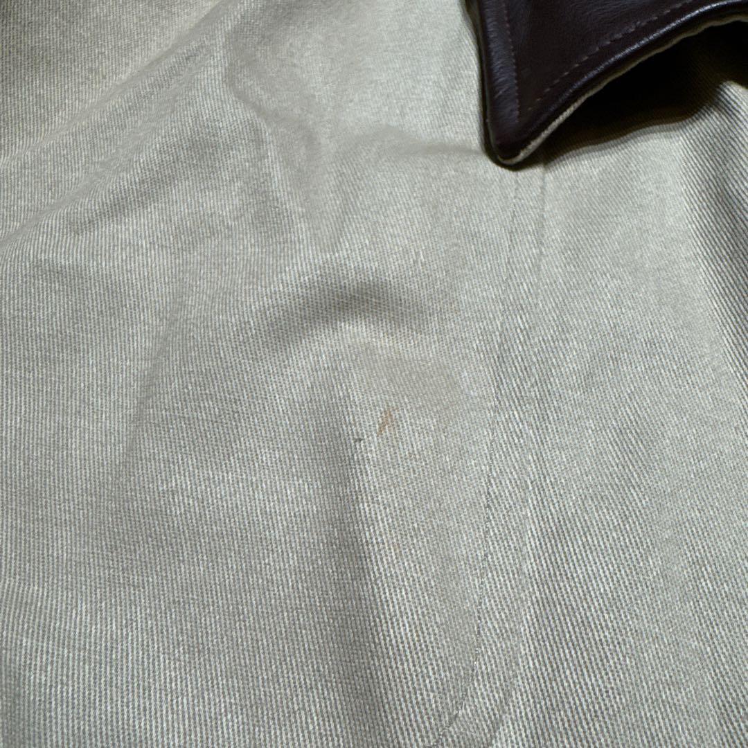 Old coach カバーオール　ジャケット　レザー　ベージュ　ビンテージ　M