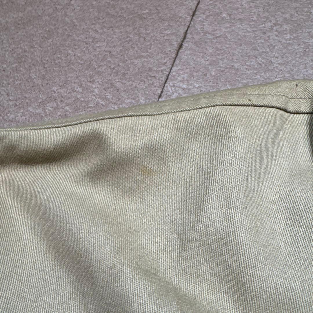 Old coach カバーオール　ジャケット　レザー　ベージュ　ビンテージ　M