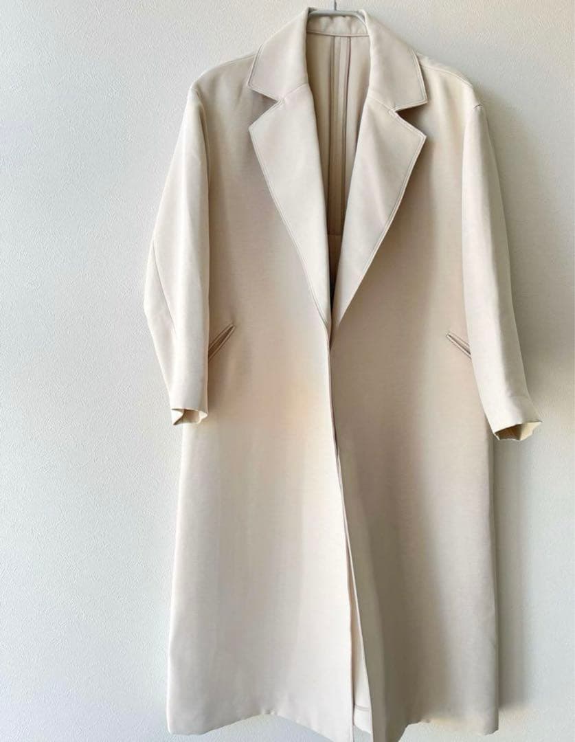 NOBLE／ノーブル　トリプルクロスラフチェスターコート　38 ナチュラル