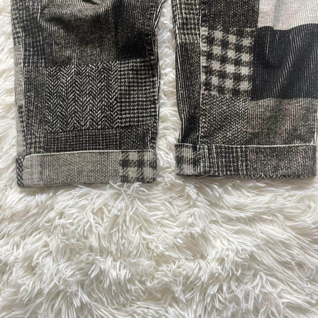 極美品✨　BEAMS PLUS コーデュロイ パッチワークプリント パンツ