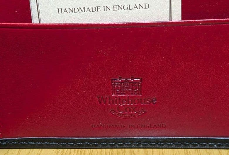 Whitehouse Cox 二つ折り財布 ブラック ✕ レッド ES2376