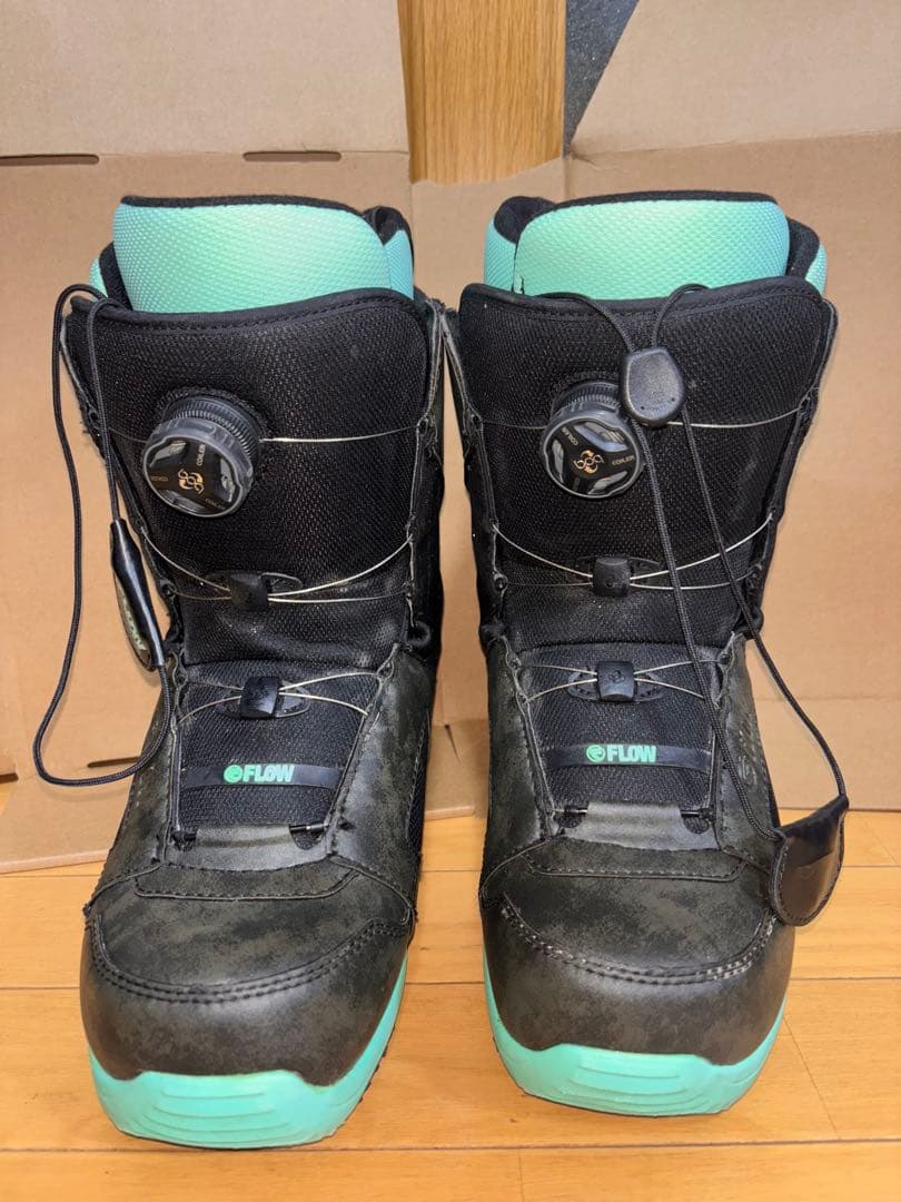 FLOW スノーボードブーツ ブラック/ミント