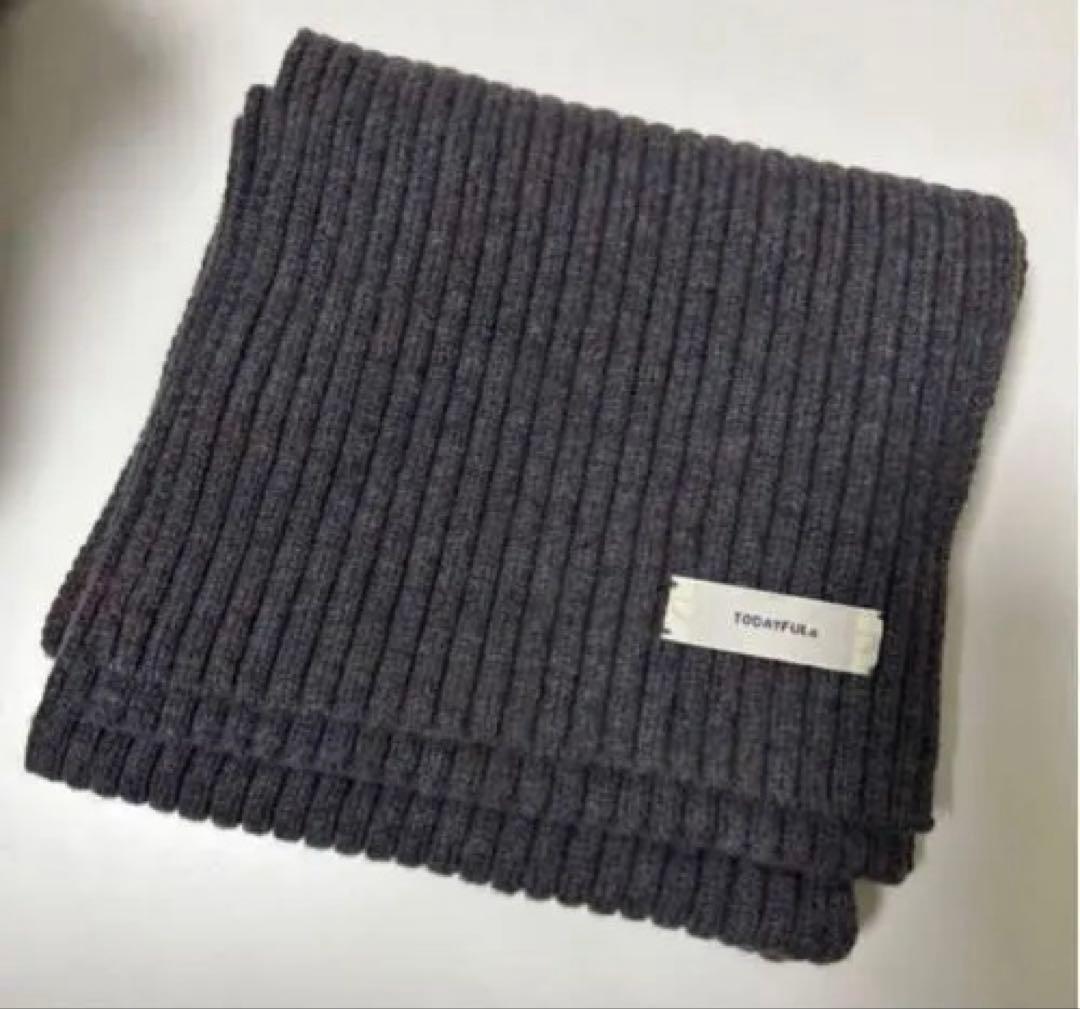 m*i様 ■新品・タグ付き■TODAYFUL Rib Knit Muffler