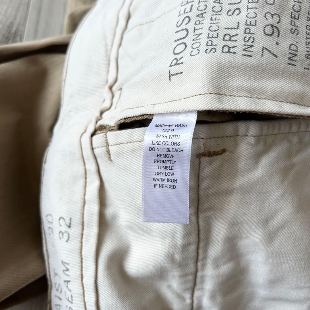 RRL ダブルアールエル ラルフローレン オフィサーズチノ ベージュ 30×32