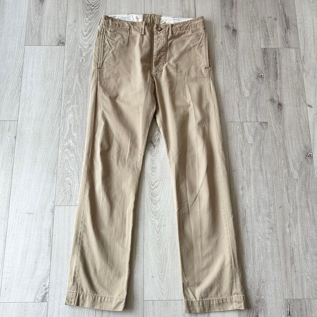 RRL ダブルアールエル ラルフローレン オフィサーズチノ ベージュ 30×32