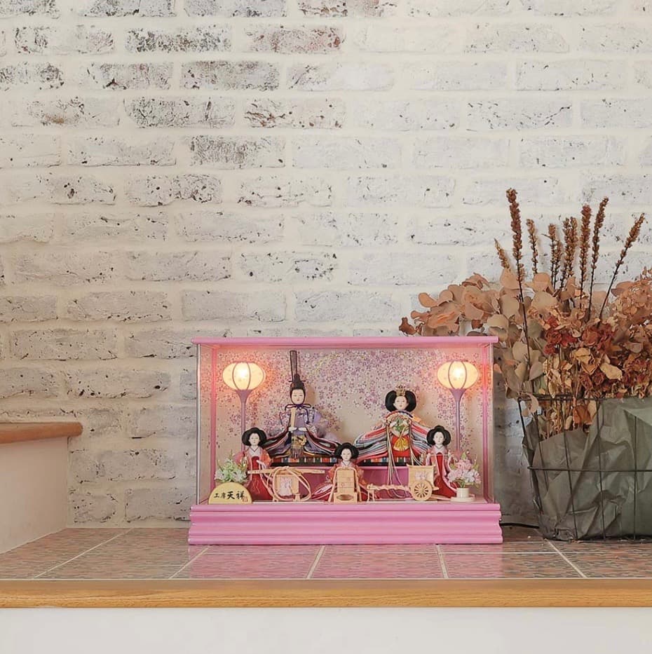 雛人形 ぷり姫 芥子五人飾り オルゴール付 工房天祥 定価¥92,398