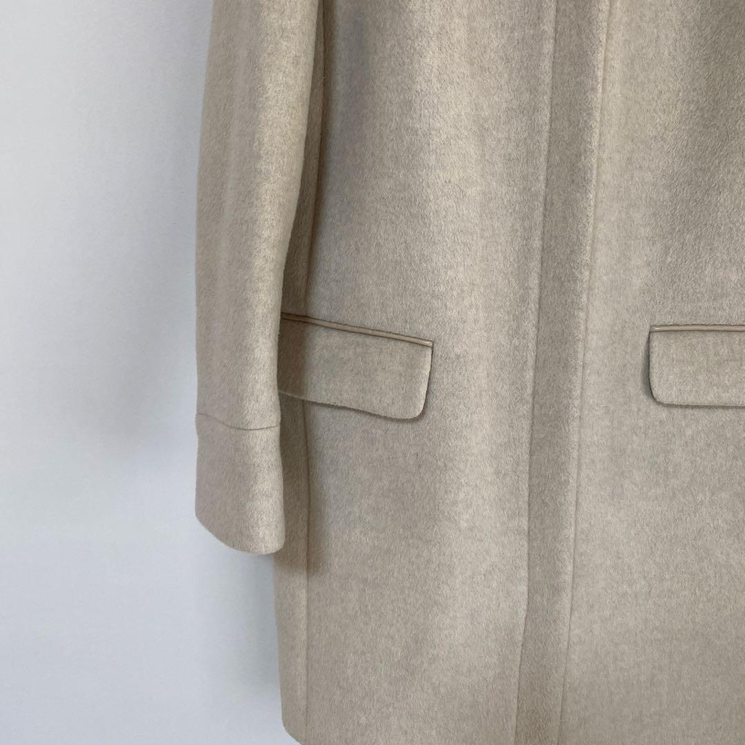 イエナ 二重織りシャルムフードコクーンコート 36 アイボリー系 DMW