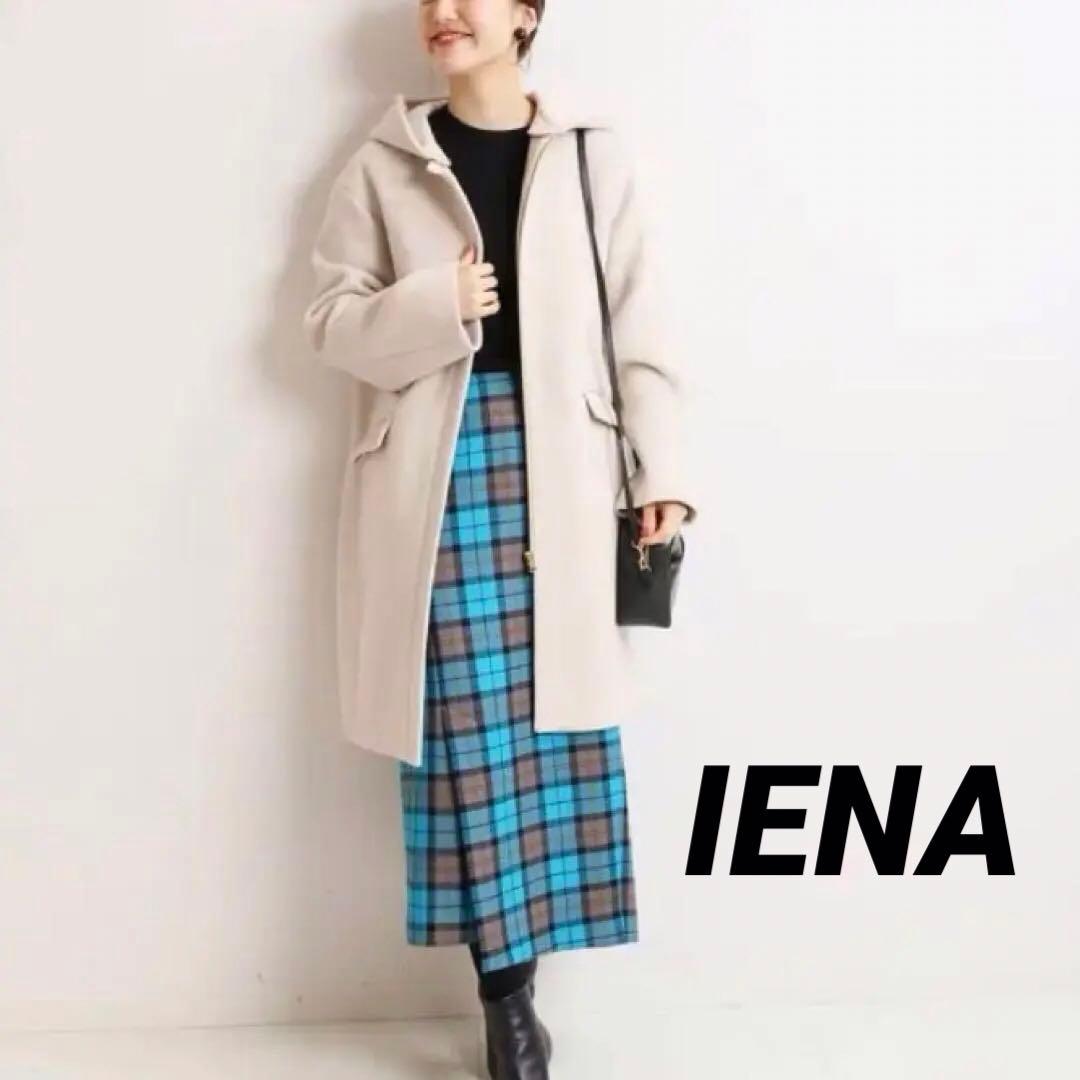 イエナ 二重織りシャルムフードコクーンコート 36 アイボリー系 DMW