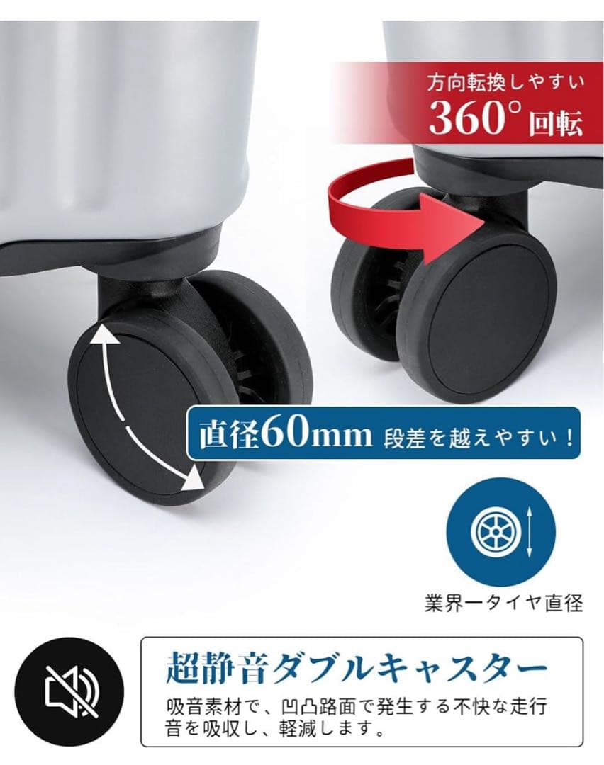 スーツケース XL 115L キャリーケース 大容量 旅行 拡張機能付 グリーン