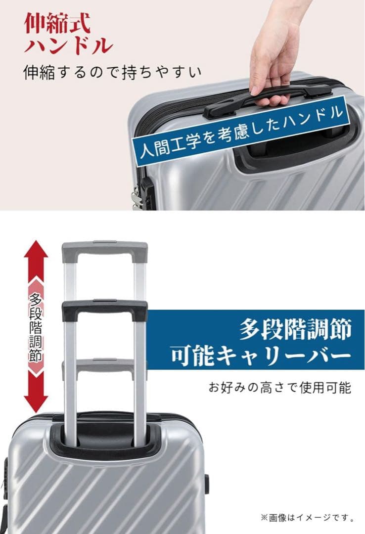 スーツケース XL 115L キャリーケース 大容量 旅行 拡張機能付 グリーン