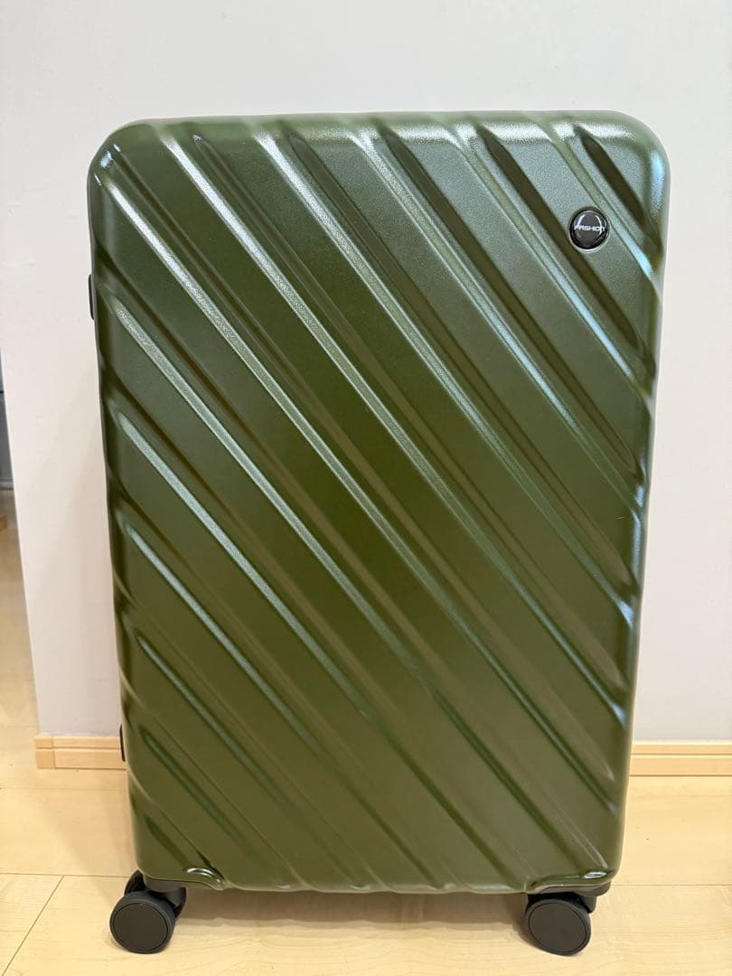 スーツケース XL 115L キャリーケース 大容量 旅行 拡張機能付 グリーン