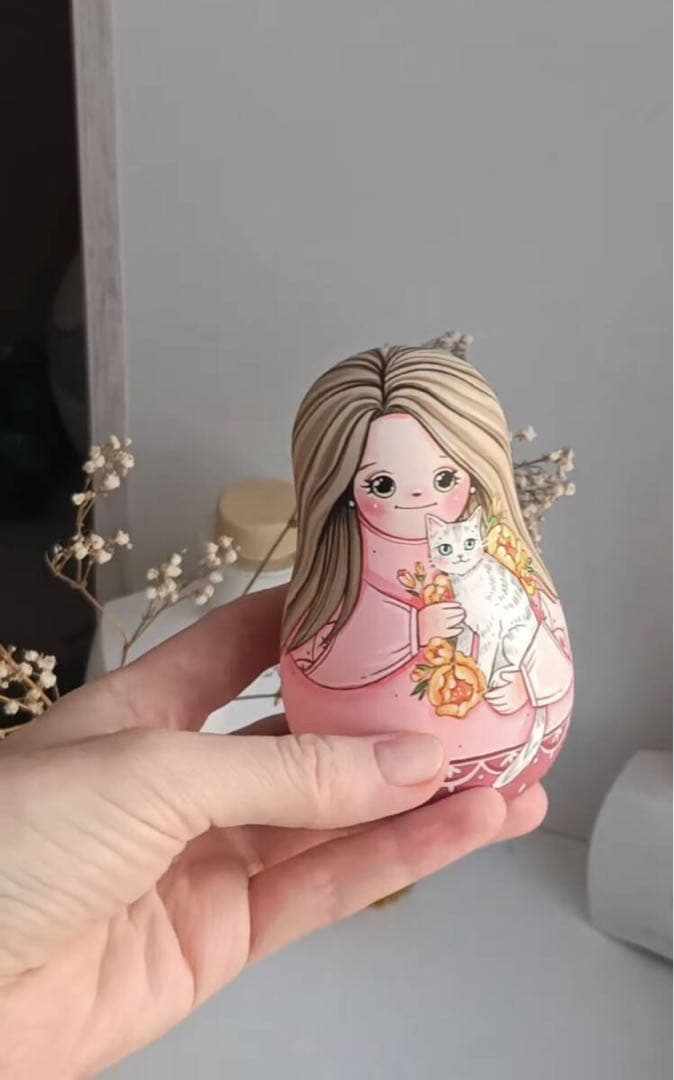 【zoy】起き上がりこぼし『ドチキ・マテリ』&起き上がりこぼし『牡丹と猫』