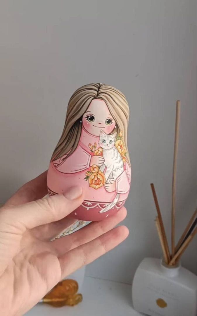 【zoy】起き上がりこぼし『ドチキ・マテリ』&起き上がりこぼし『牡丹と猫』