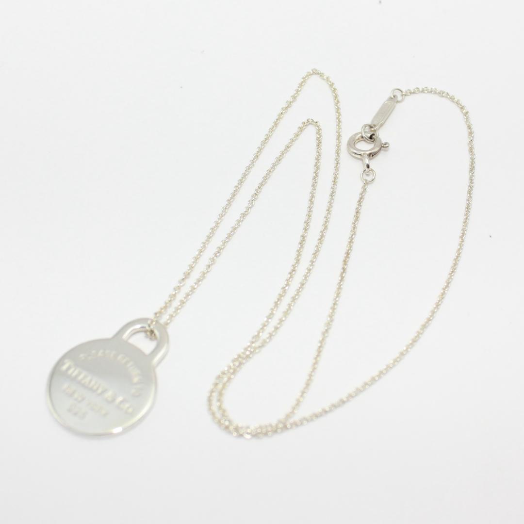 美品 Tiffany&Co ティファニー リターントゥ ラウンドタグ ネックレス