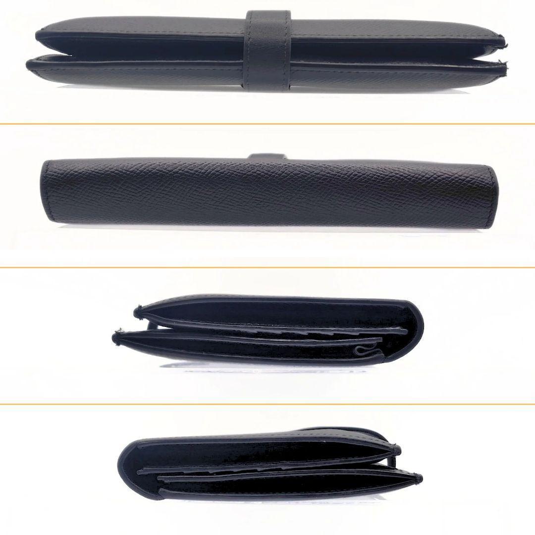 セリーヌ 二つ折り財布 ラージ ストラップ レザー ラージマルチファンクション