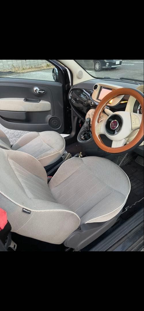 フィアット500 1.2ラウンジ検8年7月　機関良好