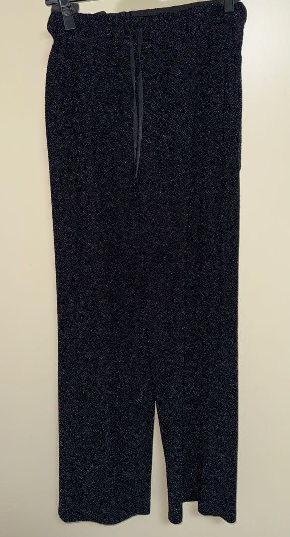 シーマリーcccmalie新品ラウンジパンツラメ黒色