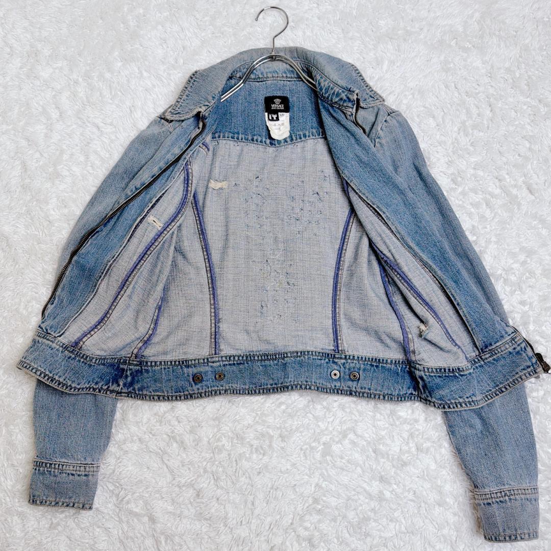 VERSACE JEANS デニムジャケット スタッズ Y2K メデューサ