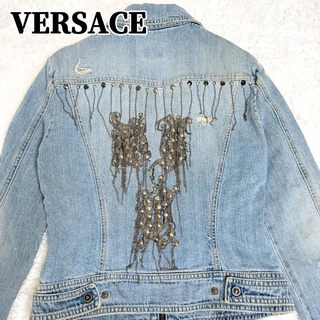 VERSACE JEANS デニムジャケット スタッズ Y2K メデューサ