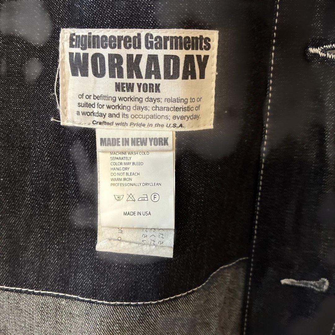 美品エンジニアードガーメンツ WORKADAY インディゴデニム カバーオールM
