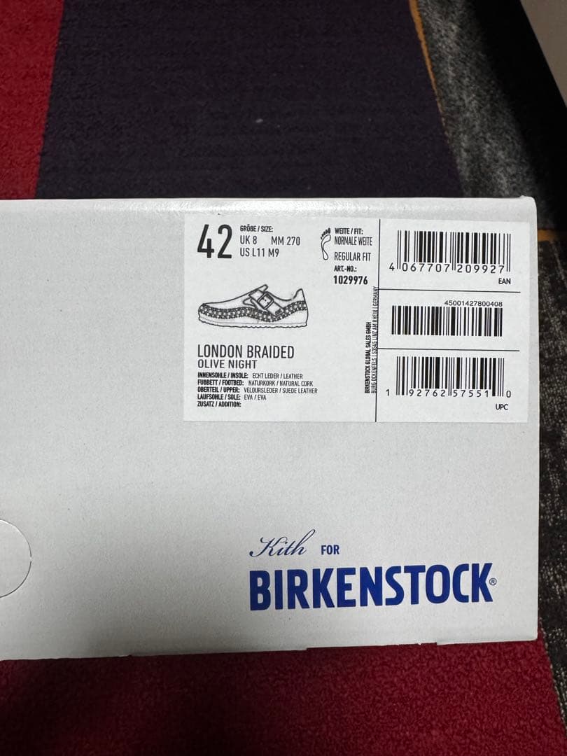 靴 KITH Birkenstock BRAIDED LONDON 42