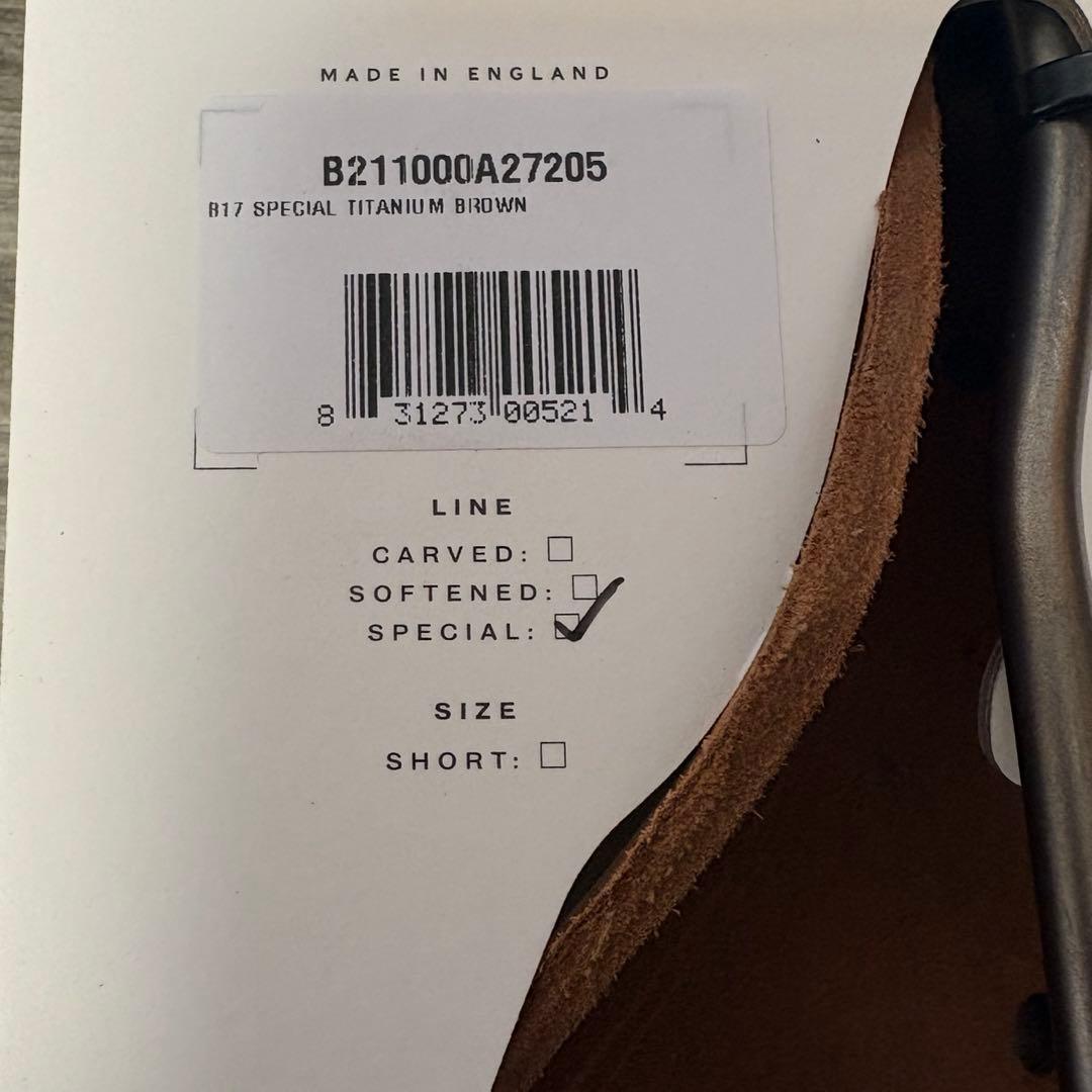 【新品未使用】Brooks レザーサドル B17 スペシャル チタン ブラウン