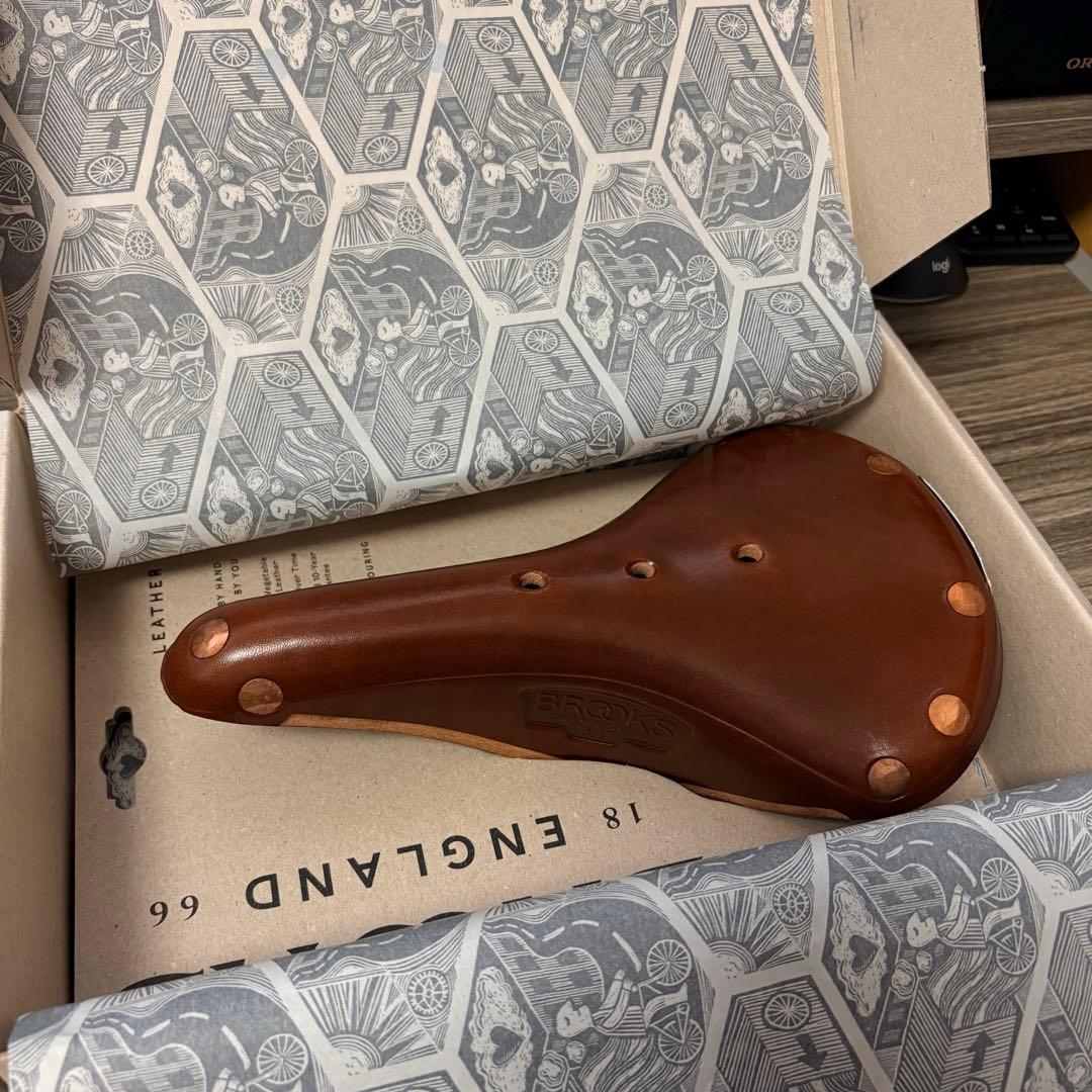 【新品未使用】Brooks レザーサドル B17 スペシャル チタン ブラウン
