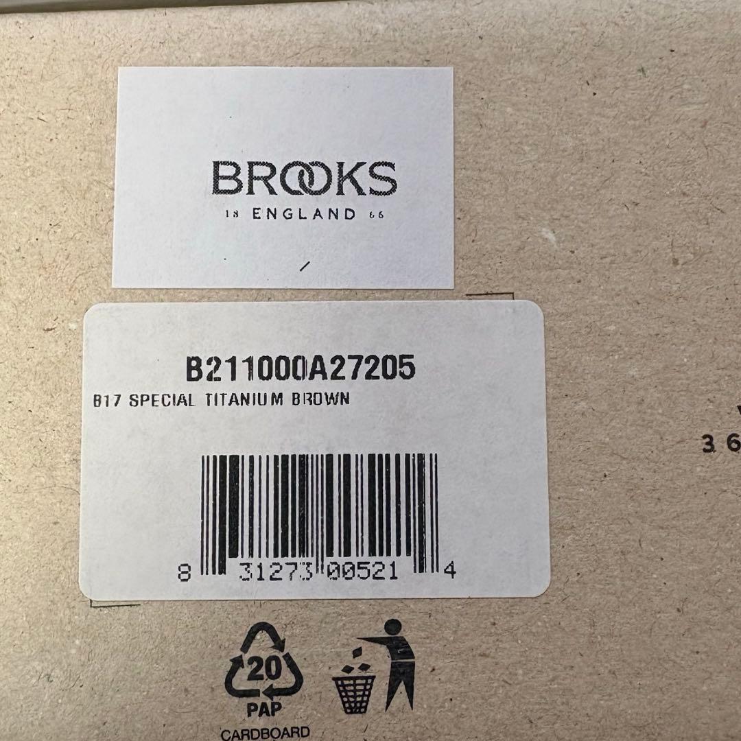 【新品未使用】Brooks レザーサドル B17 スペシャル チタン ブラウン