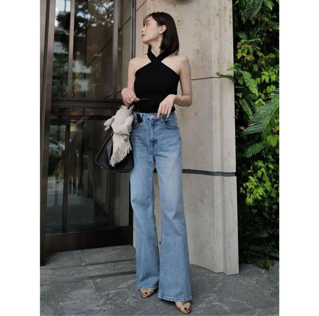 anuans アニュアンス タンクトップ　キャミソール　ブラック