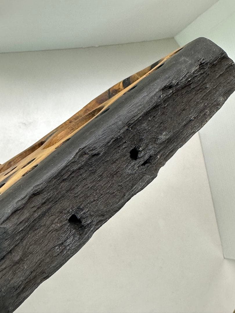 特大黒柿のフライタイイング用ツールスタンド