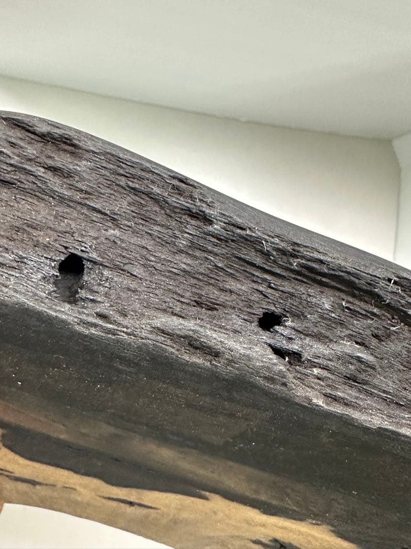 特大黒柿のフライタイイング用ツールスタンド