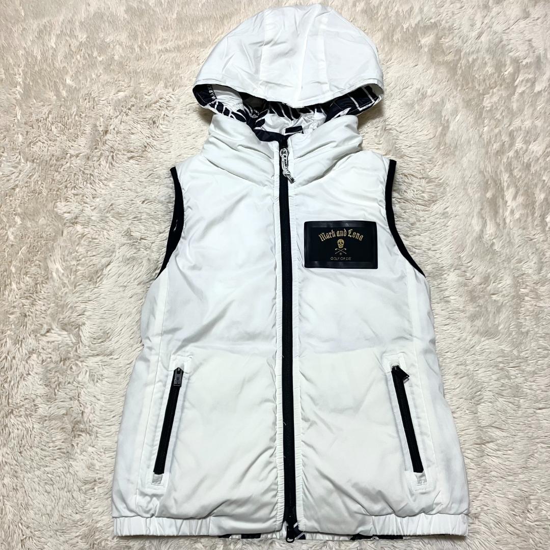 極美品✨ MARK&LONA 2way リバーシブル 中綿ベスト フード収納可
