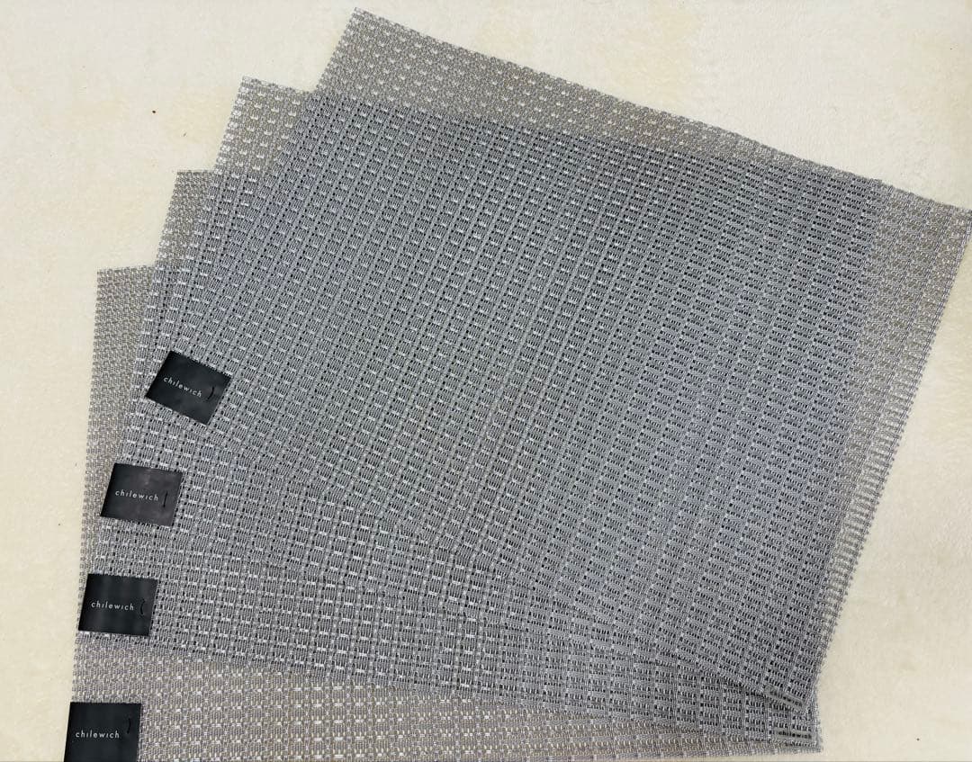 新品タグ付き⭐︎Chilewich Trellis シルバー プレイスマット4枚