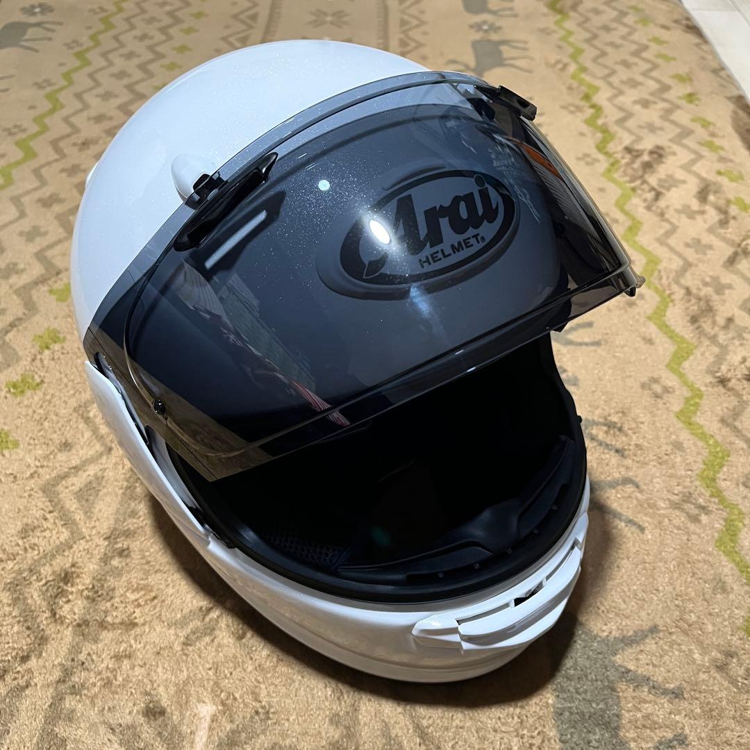 Arai フルフェイスヘルメット スモークシールド アストロGX 白