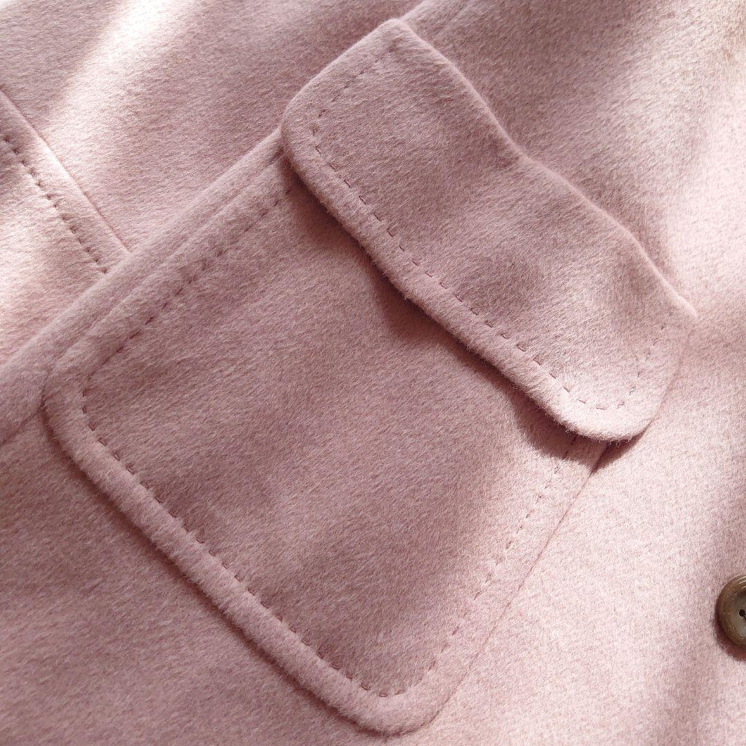 レリアン アンゴラ100％ ピンク ピーコート サイズ9 M相当 長袖 ダブル