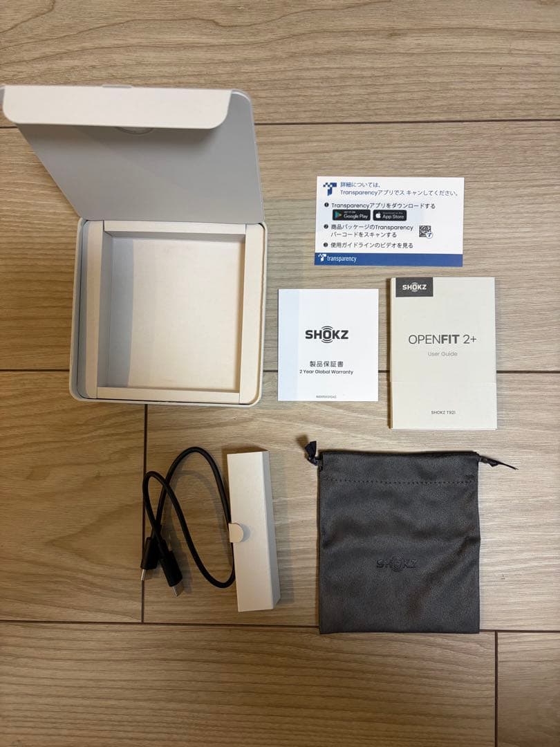 【未使用品】SHOKZ OPENFIT 2+ ワイヤレスイヤホン
