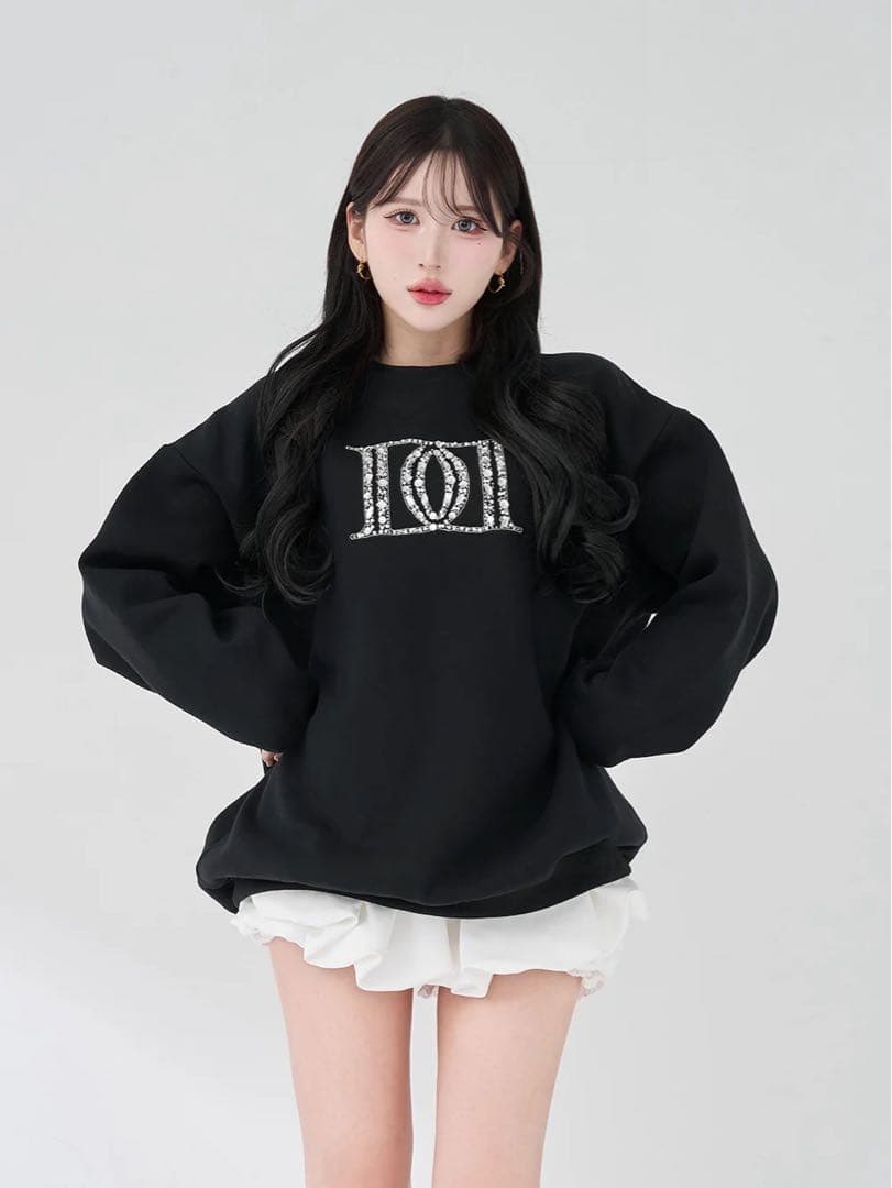 Darich ダーリッチ DDロゴビジュースウェットプルオーバー黒 Free