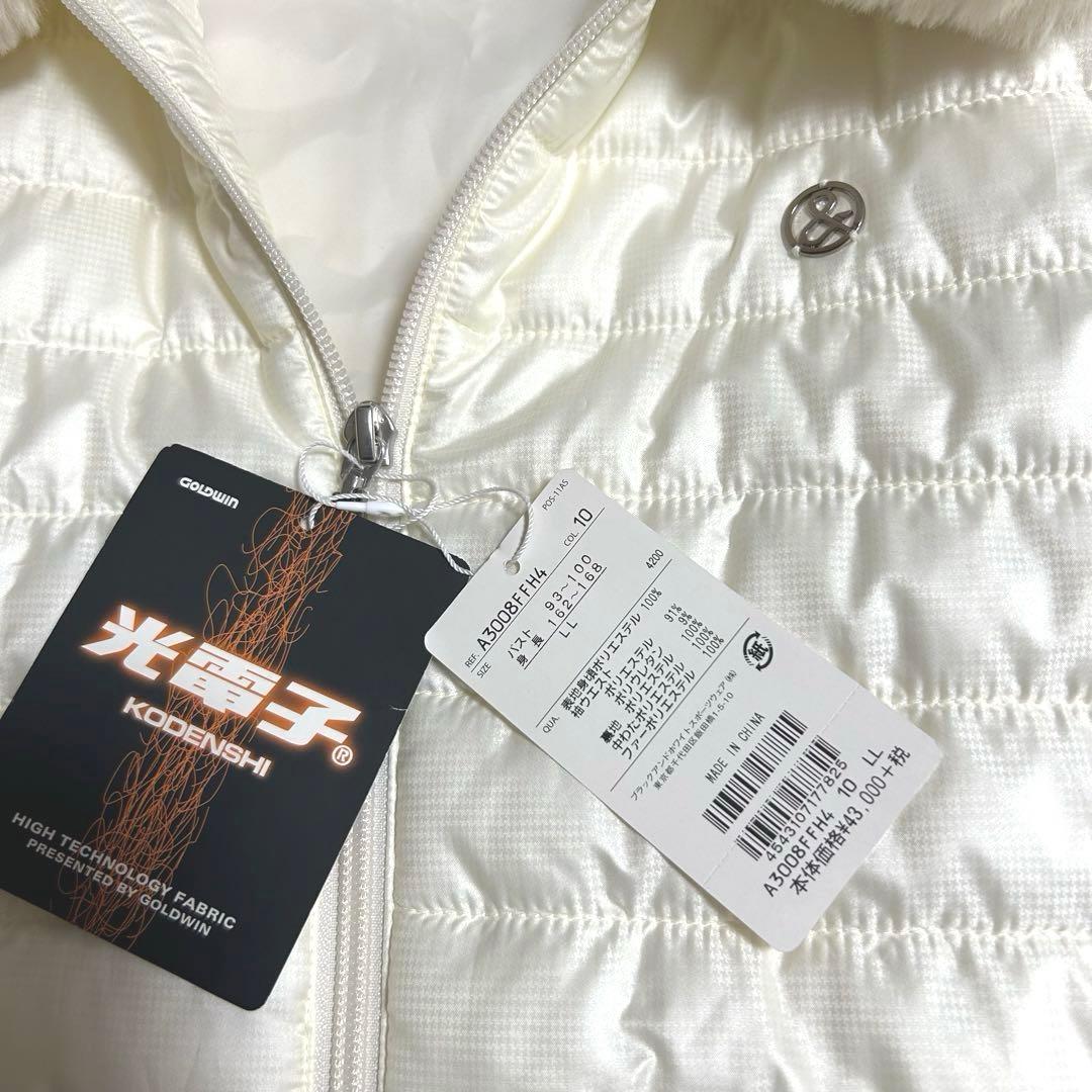 【新品タグ付】【訳あり品】and per se フード付中綿ワンピース ゴルフ